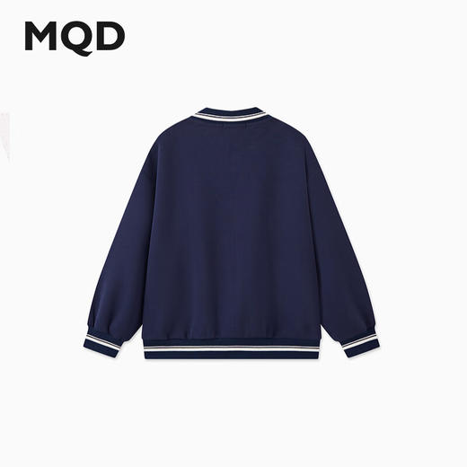 【MQD】男大童秋季经典学院风字母棒球服外套 商品图0