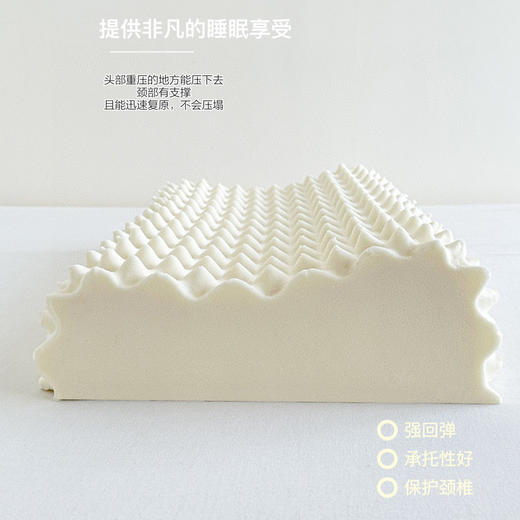 【泰国原产百分百乳胶枕】天然乳胶！防螨抑菌透气排湿乳胶枕 商品图5