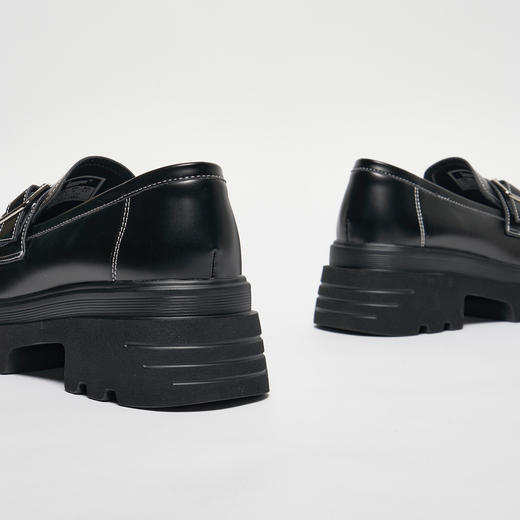 IEF/爱依服2025小皮鞋 春季 学院风通勤百搭JK方头平底乐福鞋1583 商品图3