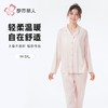 都市丽人女装仿棉磨毛牛奶丝睡衣女士家居服长袖长裤牛奶丝套装LH 商品缩略图0
