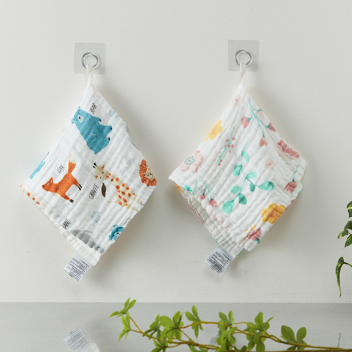  家用全棉洗脸巾泡泡纱纯棉卡通面巾毛巾