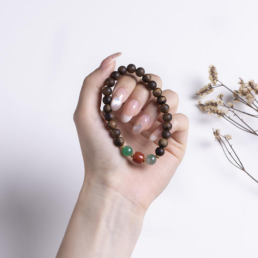 xy0511沉香+南红非洲翠手串 商品图8