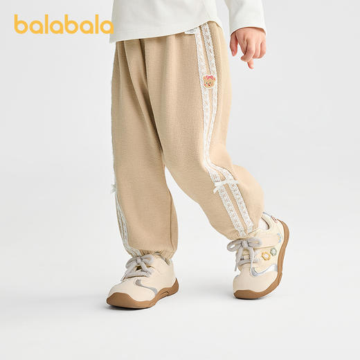 【商场同款】巴拉巴拉童装宝宝长裤宽松束脚裤女童2025秋新款裤子 商品图1