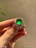 玻璃种艳绿蛋面戒指【5131407】具体价格微信咨询 商品缩略图0