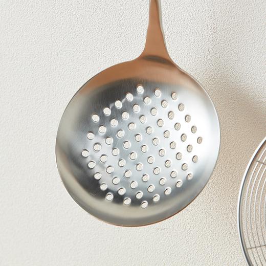  家用厨房烹饪用具木柄不锈钢锅铲汤勺网状漏勺 商品图5