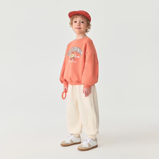 马克珍妮男童字母小熊软糯卫衣2025年秋装新款551132 商品图3