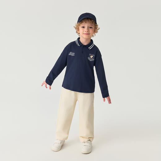 马克珍妮男童休闲百搭直筒牛仔裤2025年秋装新款551311 商品图2