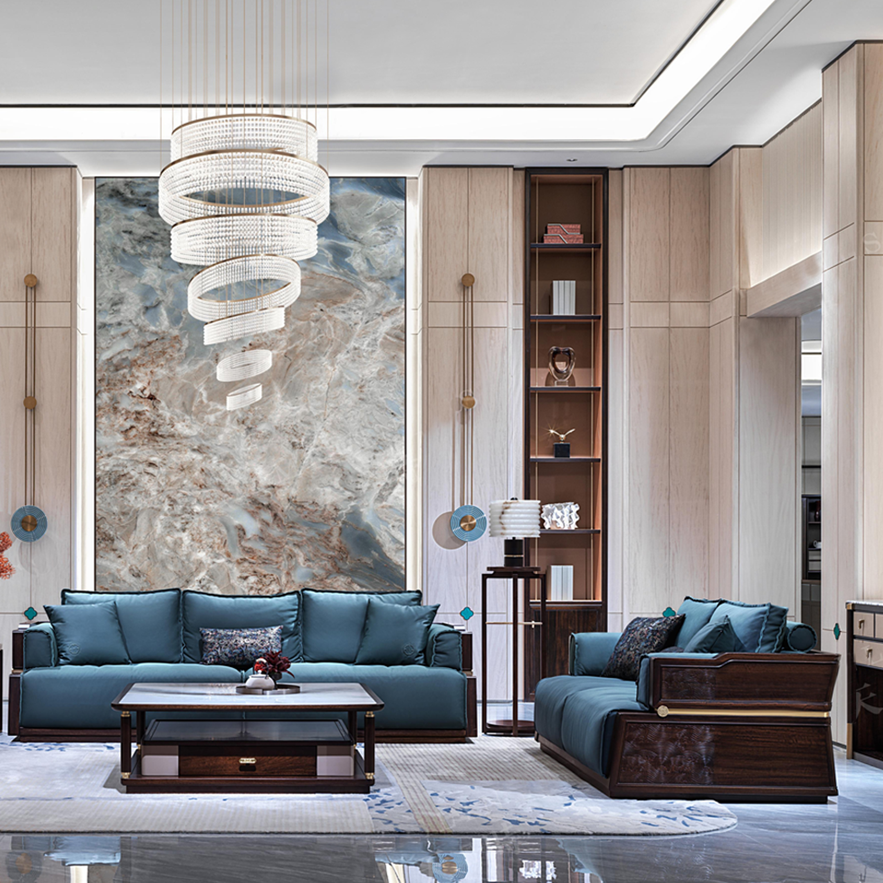 【新中式-沙发KD-Y-T6010】黑檀/客厅/沙发