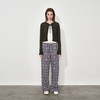 NUTH复古撞色格纹宽松直筒阔腿休闲格子裤女 商品缩略图3