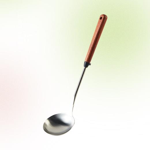  家用厨房烹饪用具木柄不锈钢锅铲汤勺网状漏勺 商品图2