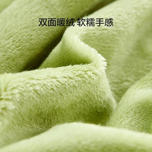 LOVO乐蜗XS 牛来运转 法兰绒床品三/四件套 绿色 商品图1