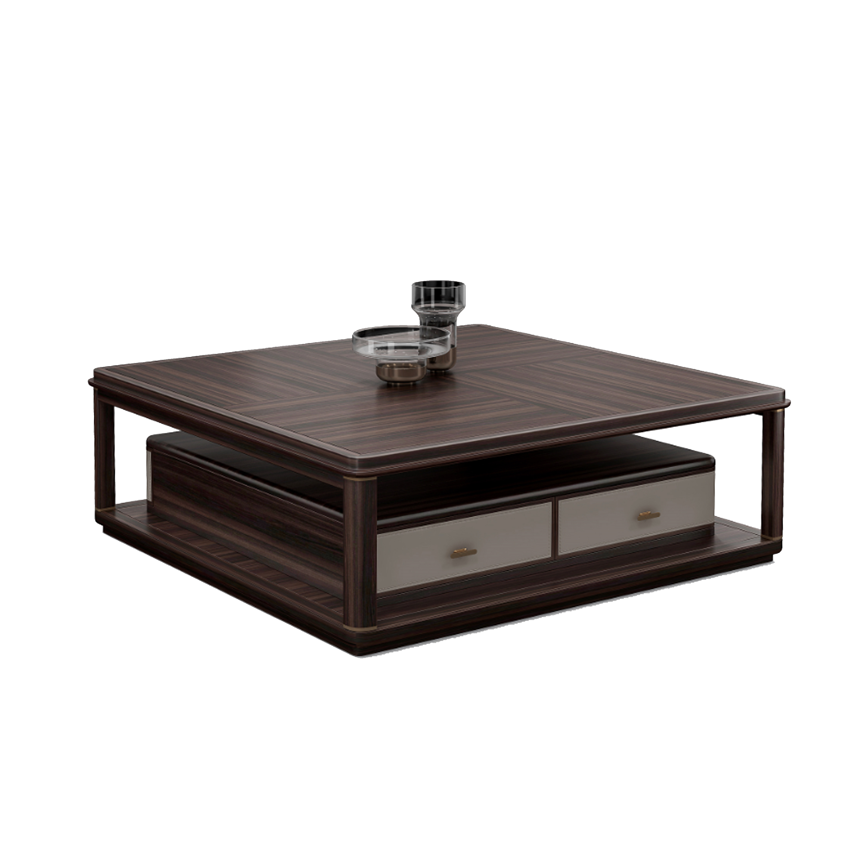 【新中式-茶几KD-Y-T6520】黑檀/客厅/茶几