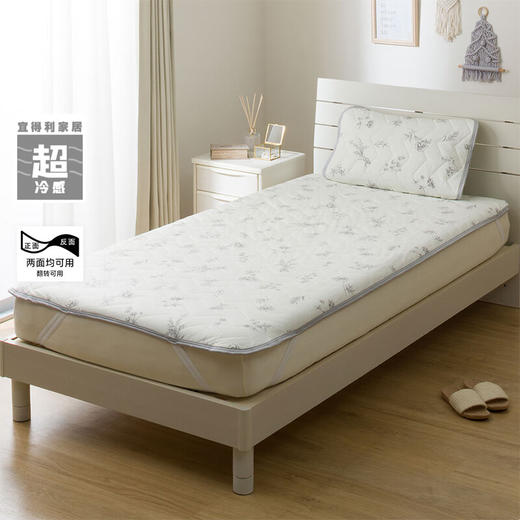  夏天凉感卧室空调被薄被枕垫床垫超冷感线条花 商品图1