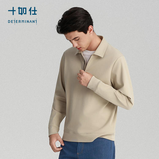 秋冬针织半拉链远红外保暖长袖显瘦POLO-P05-02 商品图2