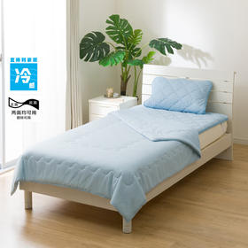 夏天凉感卧室薄被枕垫床垫床罩冷感S2501 蓝色
