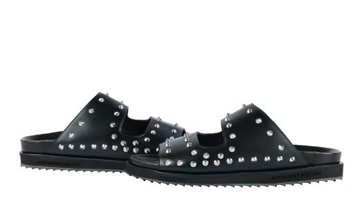 【超惠秒】McQueen 麦昆 男士舒适百搭真皮拖鞋 12396 商品图5