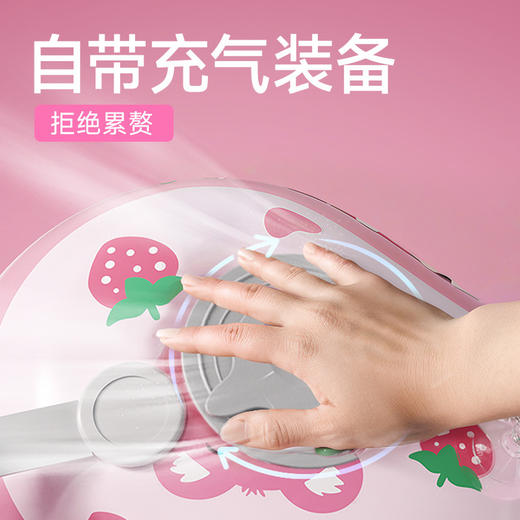 青色儿童游泳圈卡通宝宝按压充气婴儿腋下圈加厚浮力游泳装备新款新品 商品图1