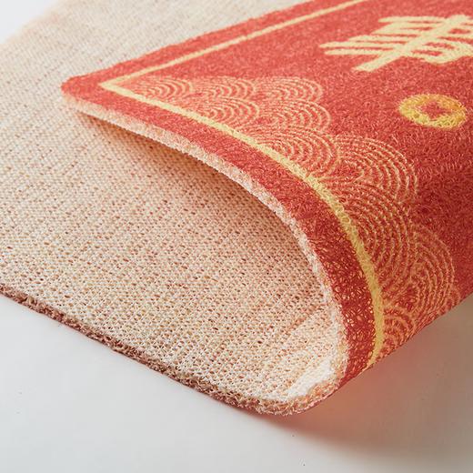  中国红狮头图案喜庆家用入户地垫浴室客厅门口垫门垫 商品图2