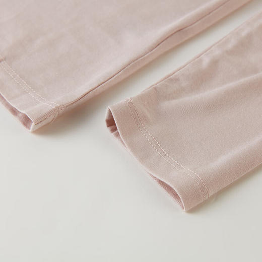  圆领透气纯色上衣T恤宽松 女士长袖 莫代尔莱卡 商品图4