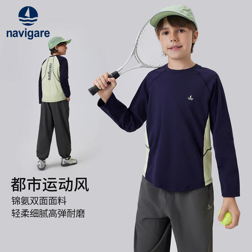 【纳维凯尔】【120-165】意大利小帆船童装男童长袖T恤 商品图8