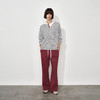 NUTH 可束脚直筒卫裤基础款宽松抽绳休闲裤女 花灰色/勃艮第红 商品缩略图2