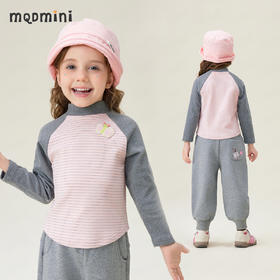 【双面磨毛】【90-140】【MQDmini】女童秋冬半高领长袖打底衫