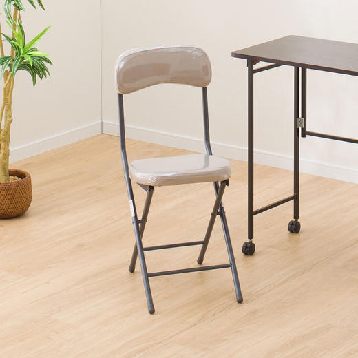 折叠椅餐椅家用皮革凳便携高凳户外露营椅Burmese 商品图0