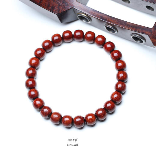【青山特惠】琴料8*8.8mm25颗5星料小叶紫檀手串t10 商品图1