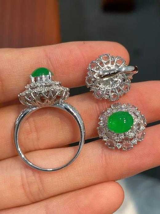 蛋面翡翠套装 商品图2