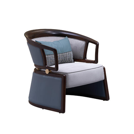 【新中式-休闲椅KD-Y-T5410】黑檀/客厅/卧房/书房/休闲沙发/休闲椅 商品图1