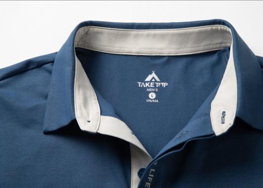 Taketop 男款仿棉平纹腋下透气速干polo衫TAN152M033 商品图4