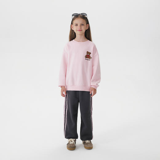 马克珍妮女童织带蝴蝶结软糯卫裤2025年秋装新款551501 商品图2