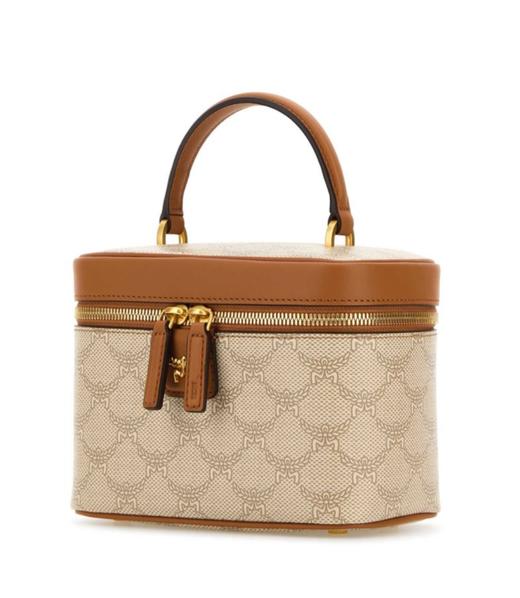 【超惠秒】MCM 女士限量logo印花盒形手提单肩包MWRESAC02 商品图2