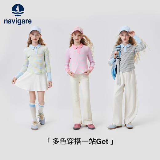 【纳维凯尔】【120-165】意大利小帆船女童长袖polo衫 商品图6