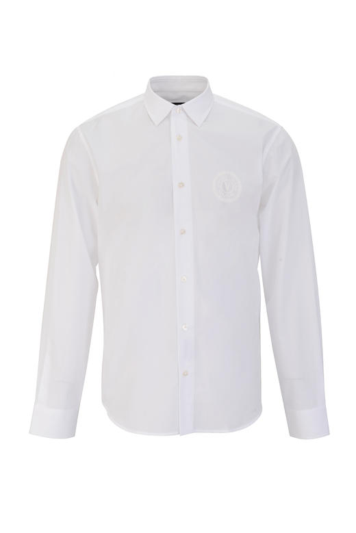 【超惠秒】Versace 范思哲 男士V 字徽章印花全棉衬衫 98930 商品图0