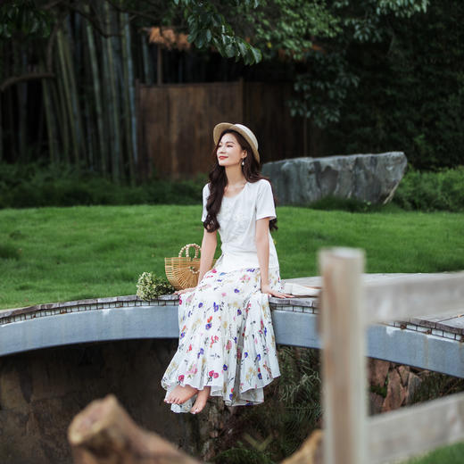 【林栖设计小店】（现货）【手工钩花】婴儿棉半身裙印花2025秋季新款花仙子裙子女1953031 商品图6