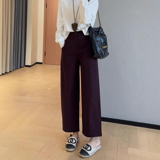 高品质钛金棉抗皱挺括气球奶奶裤！高腰显瘦休闲裤女2025秋款！ 商品图1