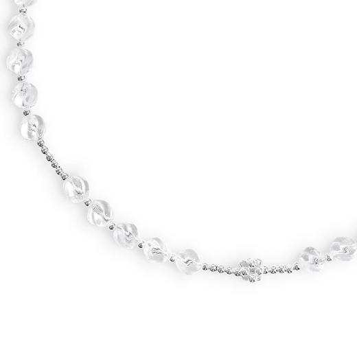 【夏季新款】alodia.co 品牌直发 月影凝霜雕刻珠白水晶项链 925银设计款天然水晶 商品图6