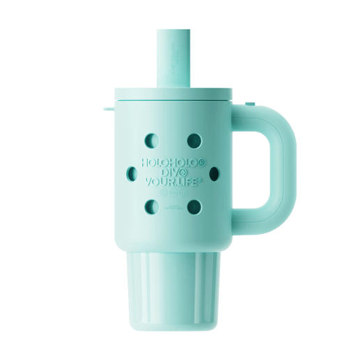 HOLOHOLO洞洞保温杯DD-02冰川蓝800ml（不带杯花） 商品图1