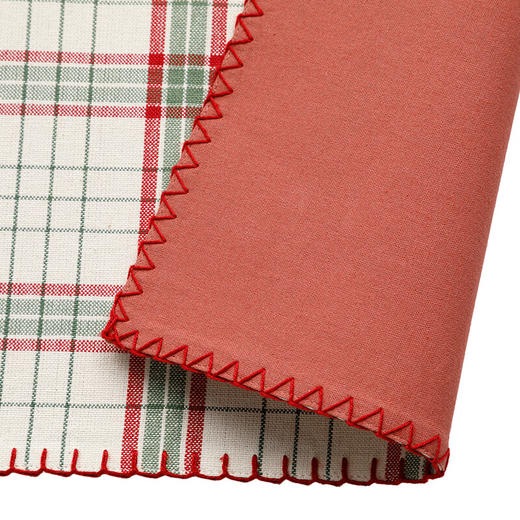 全棉餐垫简约条纹格纹桌垫家用吃饭餐桌纯棉隔热垫子 商品图6