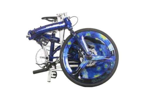 UPLAND梵高艺术涂装系列星空定制封闭轮折叠车 商品图9