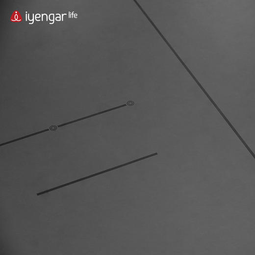 艾扬格 life A3101超大加宽天然橡胶瑜伽垫  矩阵条纹防滑工艺-超强抓地 稳固防滑 更大空间自由伸展 尺寸：2030*890mm 商品图3