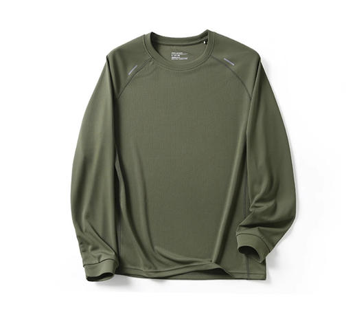 牛货！高性价比!2025秋季新款吸湿透气速干面料四面弹休闲长袖T恤打底 商品图7