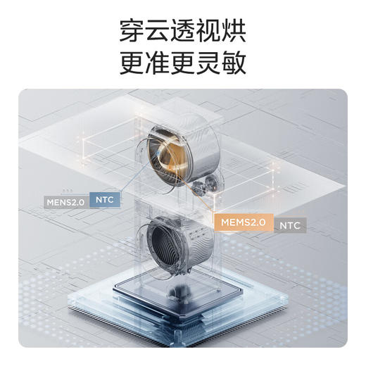 美的洗烘套装MGH20A(洗)-N+MGH20L6(护) 10kg滚筒洗衣机+变频热泵烘干机纯平全嵌【清风明月2.0洗烘塔】 商品图5