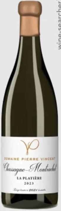 Pierre Vincent Chassagne-Montrachet La Platiere皮埃尔文森特酒庄夏山蒙哈榭石板园干白葡萄酒2023 商品图0