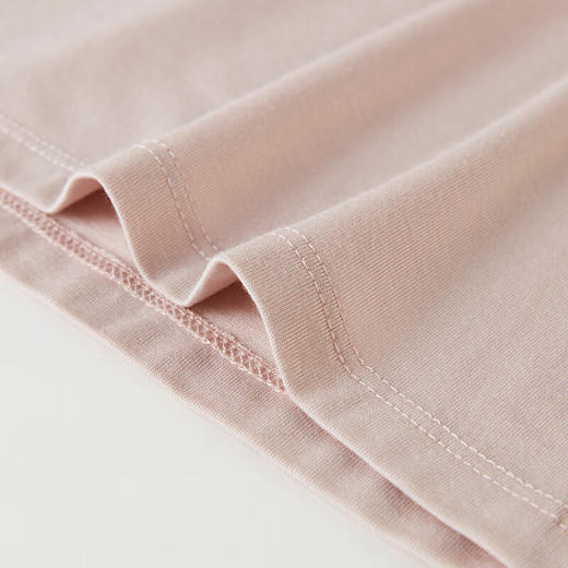  圆领透气纯色上衣T恤宽松 女士长袖 莫代尔莱卡 商品图1