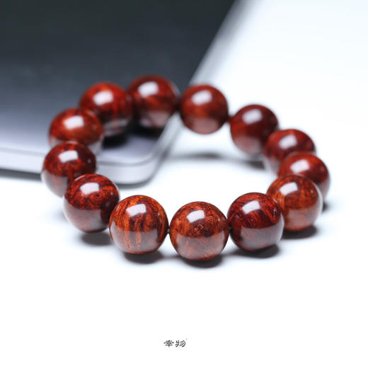【青山精选】1.8*13颗5星嫩瘤半满瘤疤小叶紫檀手串 t31 商品图5