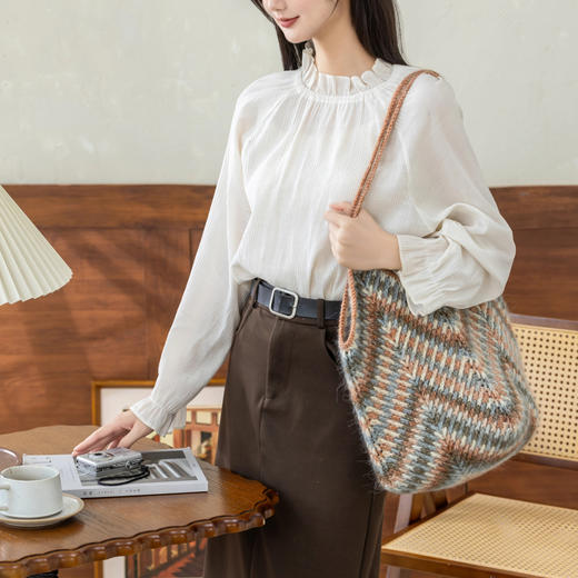 苏苏姐家花火单肩包手工DIY钩针编织毛线团自制材料包 商品图2