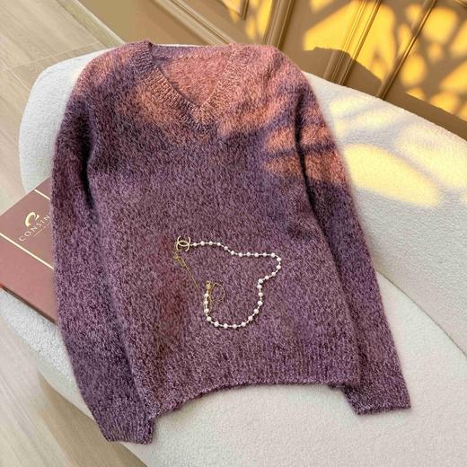 S·Y·C【轨迹】羊绒 羊毛V领气质舒适休闲百搭套头上衣女 商品图2