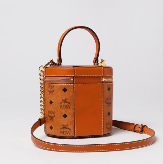 【超惠秒】MCM 女士百搭经典稀缺款圆桶包/单肩手提包MWRAACG01 商品图1